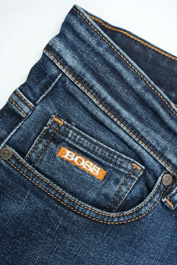 Jean Boss Bleu Délavé 100% Coton Coupe Normal Ref-BS22917H