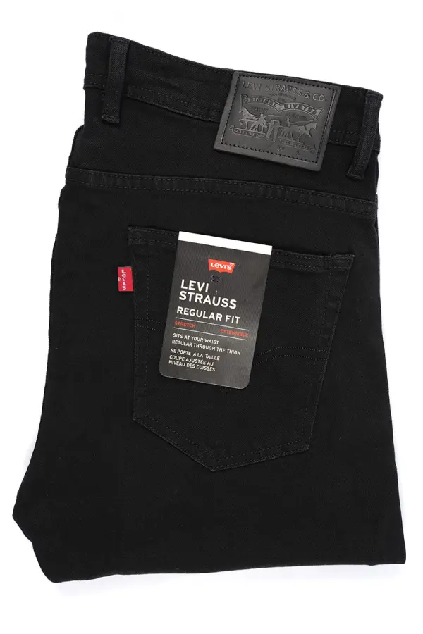 Jean Levi's Noir 100% Coton Coupe Normal Ref-LV82DGV9