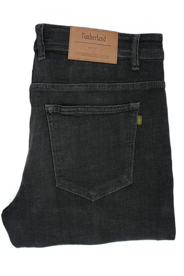 Jean Timberland Gris Noir 100% Coton Coupe Normal Ref-TB6G551