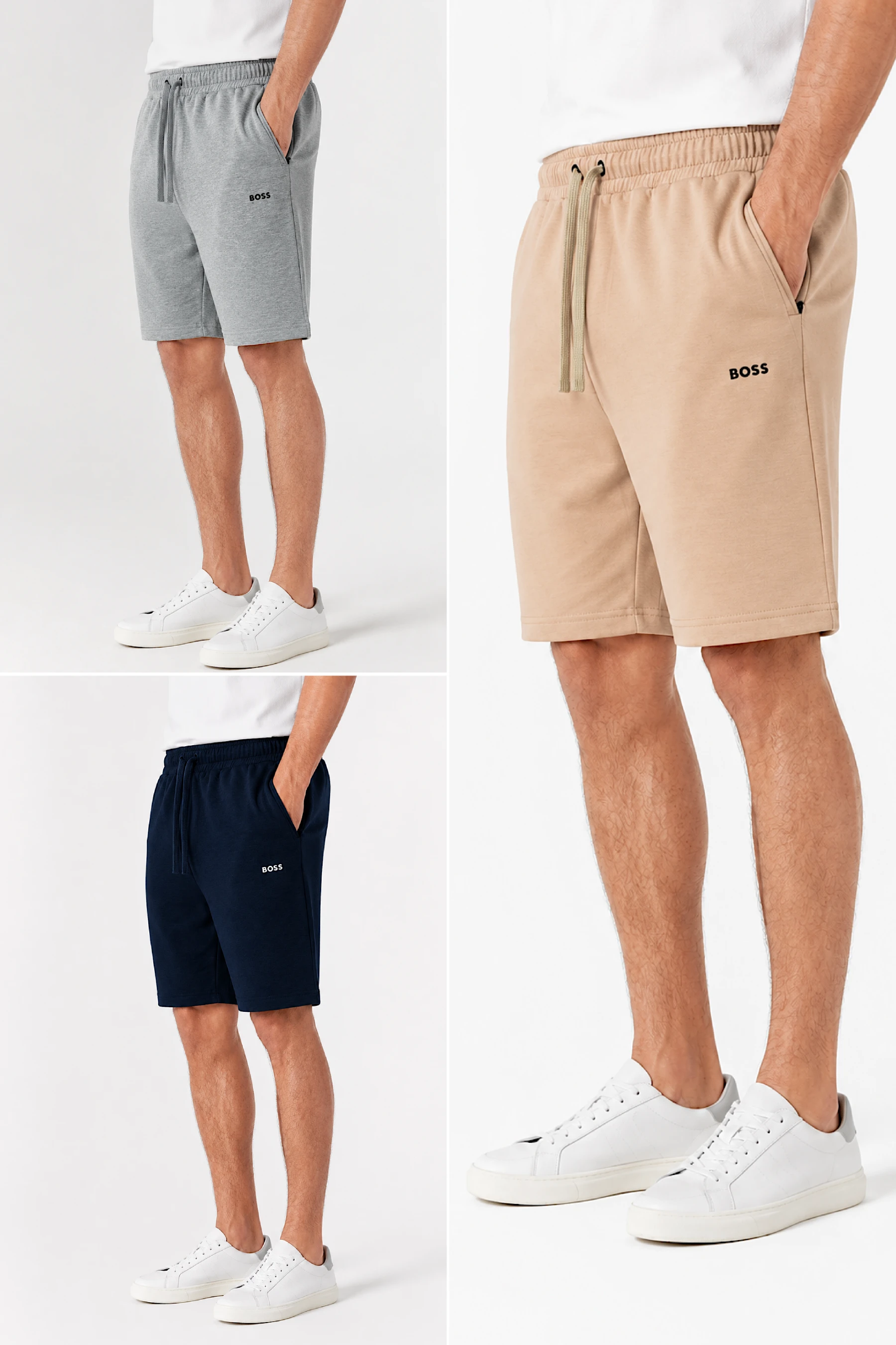 Pack de Shorts Boss de Luxe ( Biege & bleu & Gris ) Ref-PBS762210K